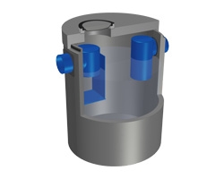 sedimentatieput-lamellenafscheider